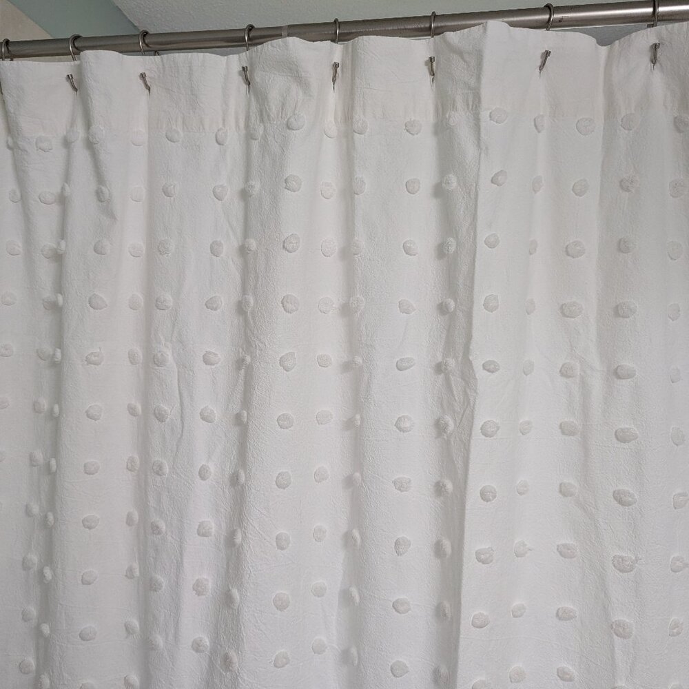 Anthropologie Shower Curtain Tufted Makers